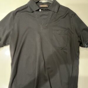 Loro Piana Charcoal Polo Shirt